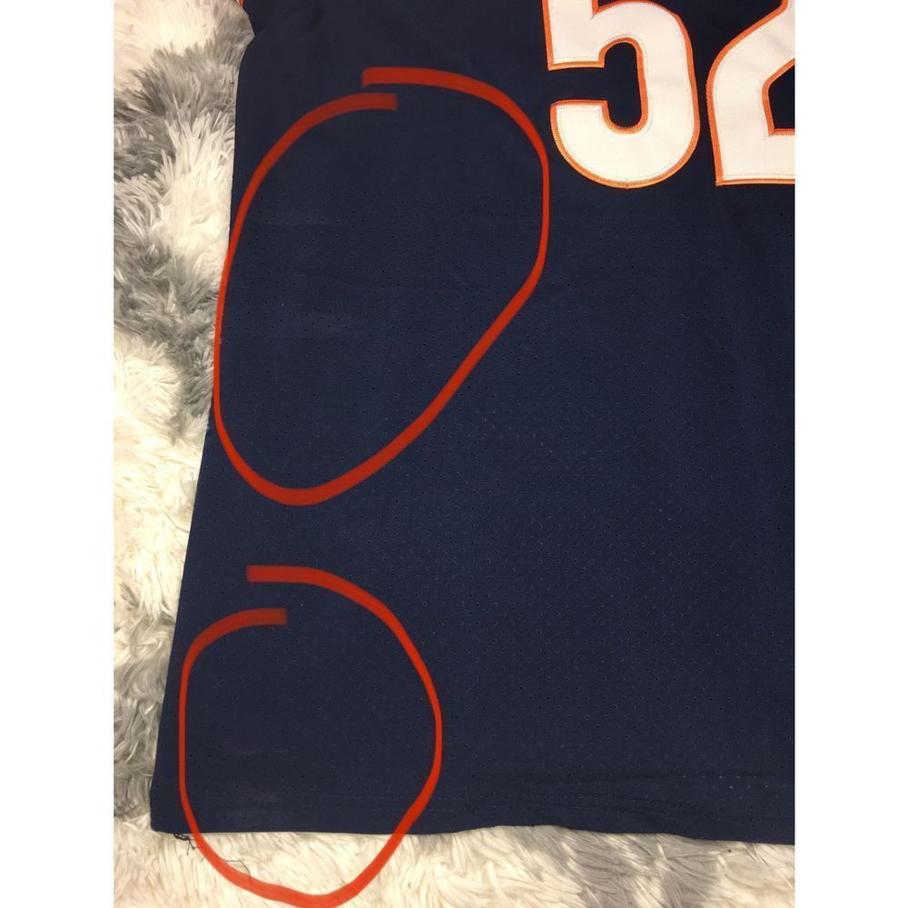 Chicago Bears Khalil Mack Nike Navy Vapor Elite Jersey Size 52 Used - Picture 3 of 8